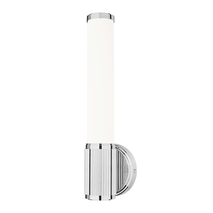 Z-Lite Solange 1 Light 4" Wall Sconce, Chrome/Opal White - 1021-1S-CH-LED