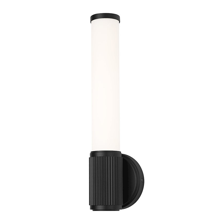 Z-Lite Solange 1 Light 4" Wall Sconce, Matte Black/Opal White - 1021-1S-MB-LED