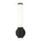 Z-Lite Solange 1 Light 4" Wall Sconce, Matte Black/Opal White