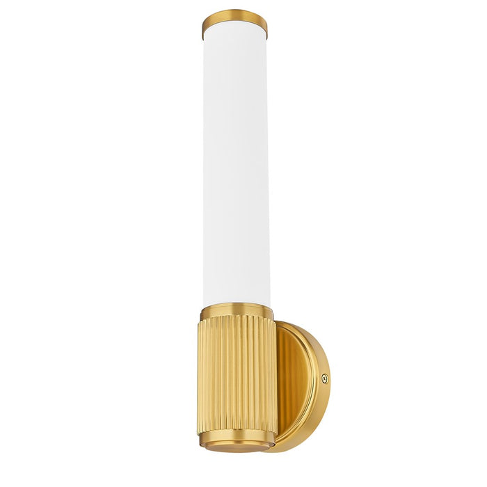 Z-Lite Solange 1 Light 4" Wall Sconce, Modern Gold/Opal White