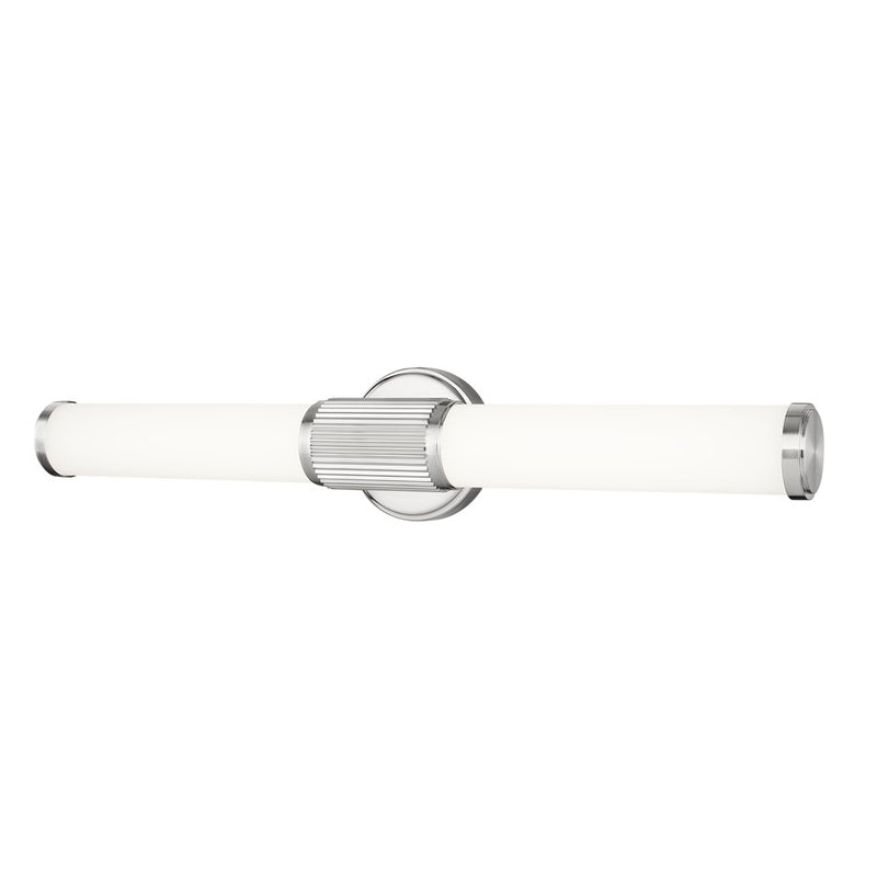 Z-Lite Solange 1Lt 4" LED Vanity/25W, Nickel/Opal White - 1021-25W-BN-LED