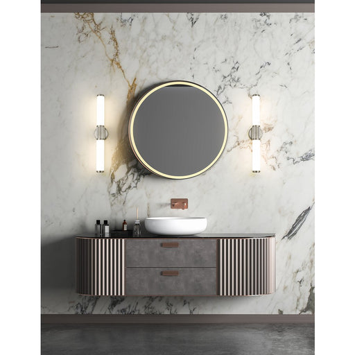 Z-Lite Solange 1Lt 4" LED Vanity/25W, Nickel/Opal White