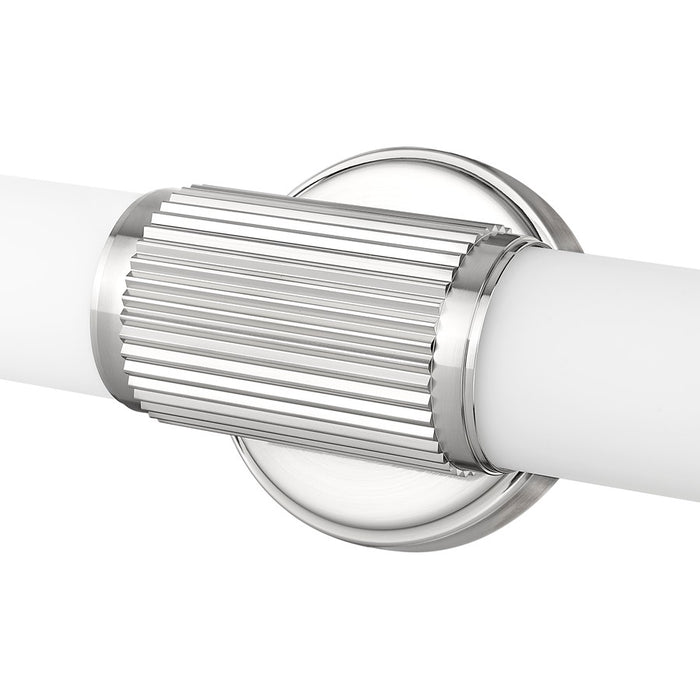 Z-Lite Solange 1Lt 4" LED Vanity/25W, Nickel/Opal White