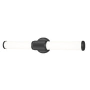 Z-Lite Solange 1 Light 4" LED Vanity/25W, Matte Black/Opal White - 1021-25W-MB-LED
