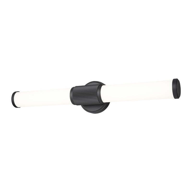 Z-Lite Solange 1 Light 4" LED Vanity 25W, Matte Black/Opal White