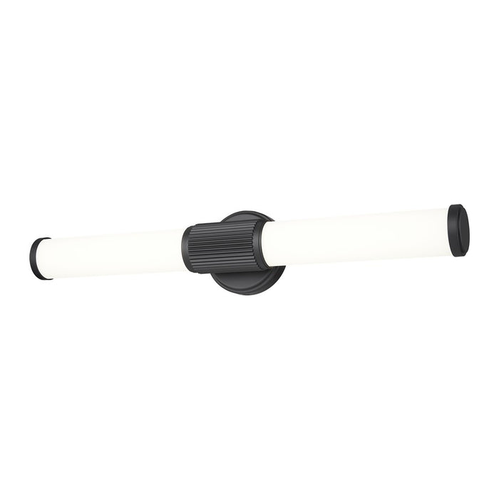 Z-Lite Solange 1 Light 4" LED Vanity 25W, Matte Black/Opal White