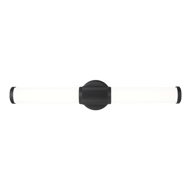 Z-Lite Solange 1 Light 4" LED Vanity 25W, Matte Black/Opal White