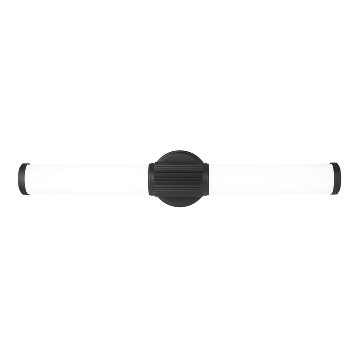 Z-Lite Solange 1 Light 4" LED Vanity 25W, Matte Black/Opal White