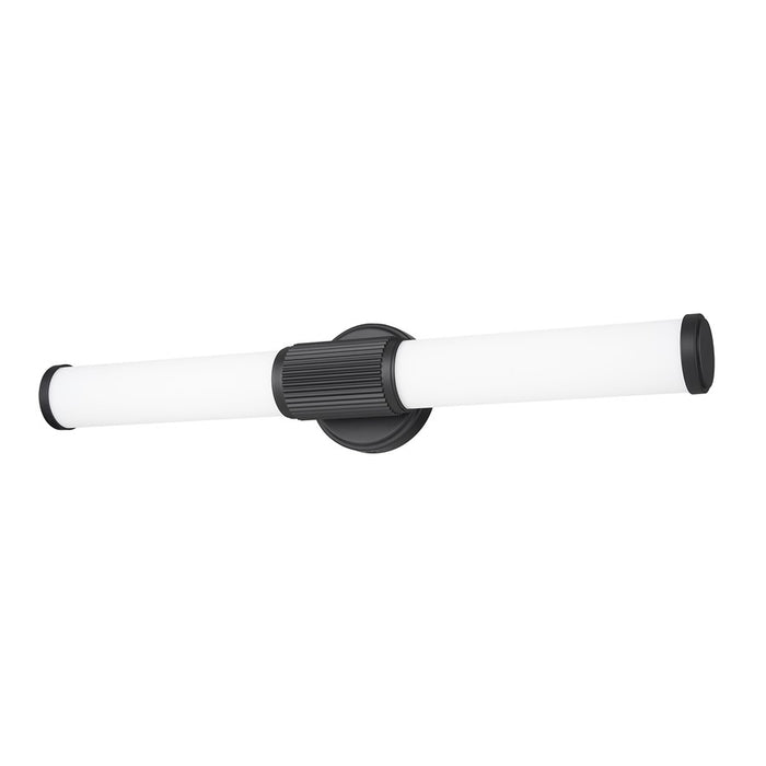 Z-Lite Solange 1 Light 4" LED Vanity 25W, Matte Black/Opal White