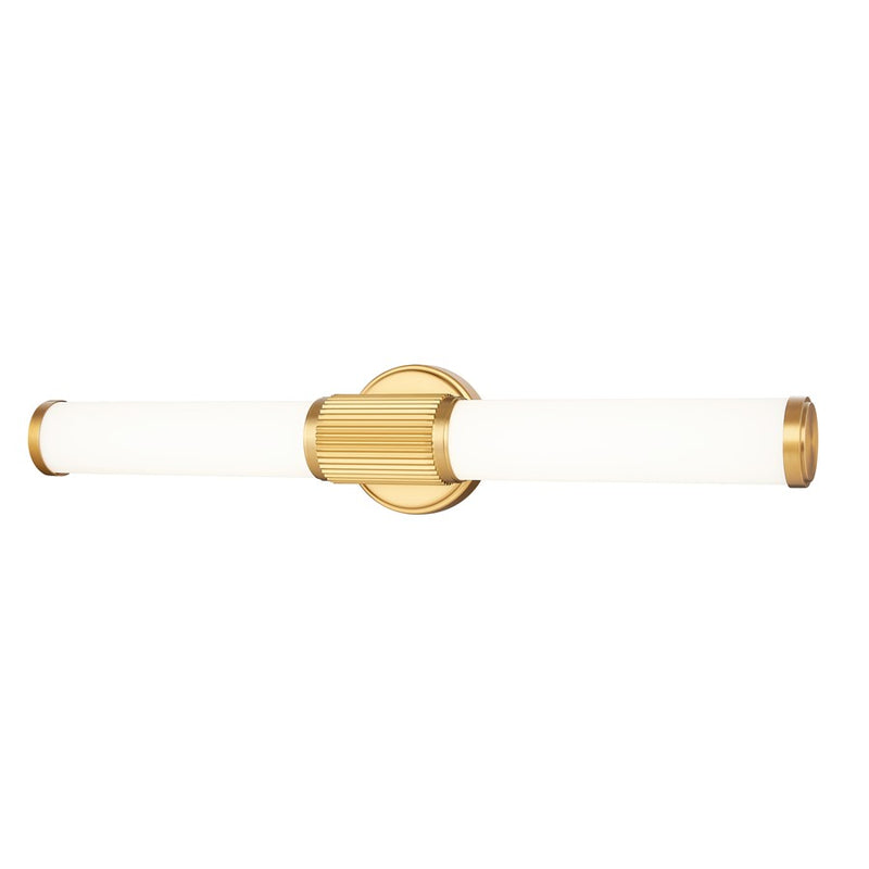 Z-Lite Solange 1Lt 4" LED Vanity/25W, Modern Gold/Opal White - 1021-25W-MGLD-LED