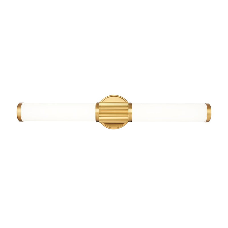 Z-Lite Solange 1Lt 4" LED Vanity/25W, Modern Gold/Opal White