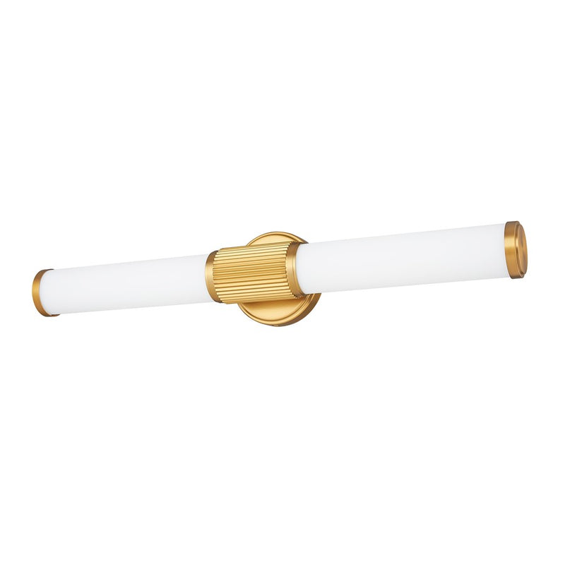 Z-Lite Solange 1Lt 4" LED Vanity/25W, Modern Gold/Opal White