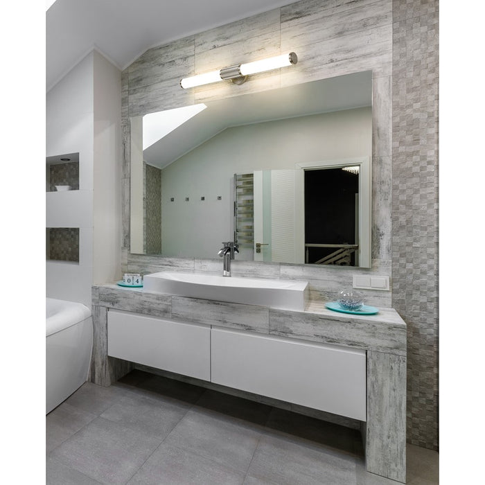 Z-Lite Solange 1Lt 4" LED Vanity/32W, Nickel/Opal White