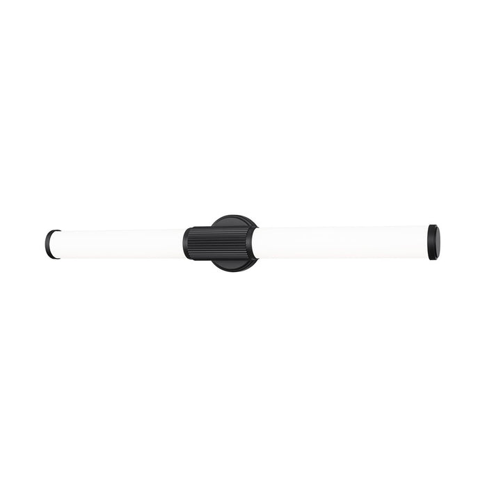 Z-Lite Solange 1Lt 4" LED Vanity/32W, Matte Black/Opal White - 1021-32W-MB-LED