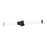 Z-Lite Solange 1Lt 4" LED Vanity/32W, Matte Black/Opal White