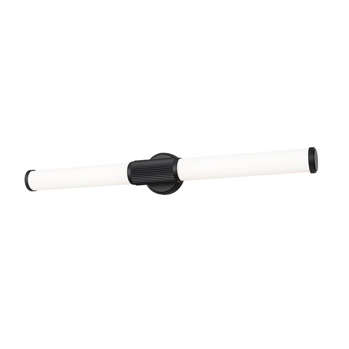 Z-Lite Solange 1Lt 4" LED Vanity/32W, Matte Black/Opal White