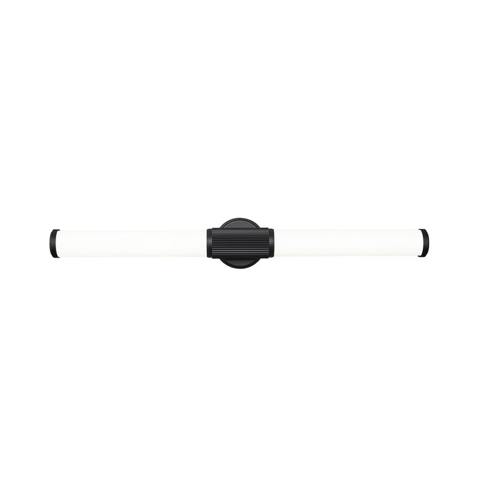 Z-Lite Solange 1Lt 4" LED Vanity/32W, Matte Black/Opal White