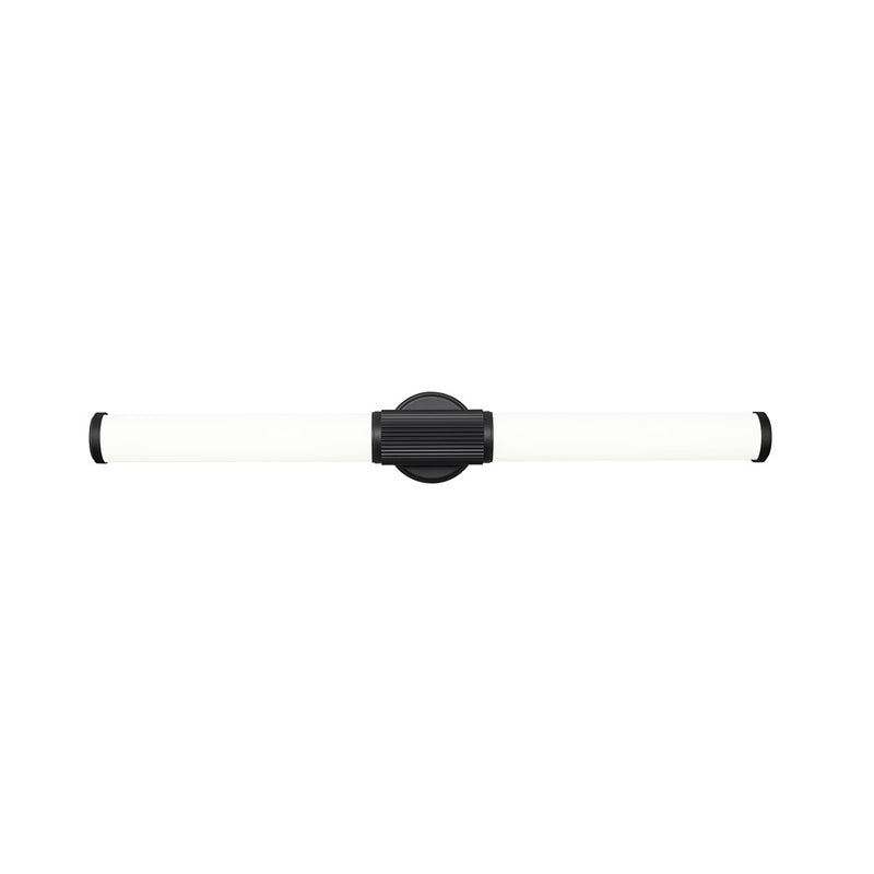 Z-Lite Solange 1 Light 4" LED Vanity 32W, Matte Black/Opal White