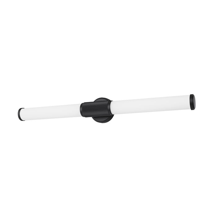 Z-Lite Solange 1Lt 4" LED Vanity/32W, Matte Black/Opal White