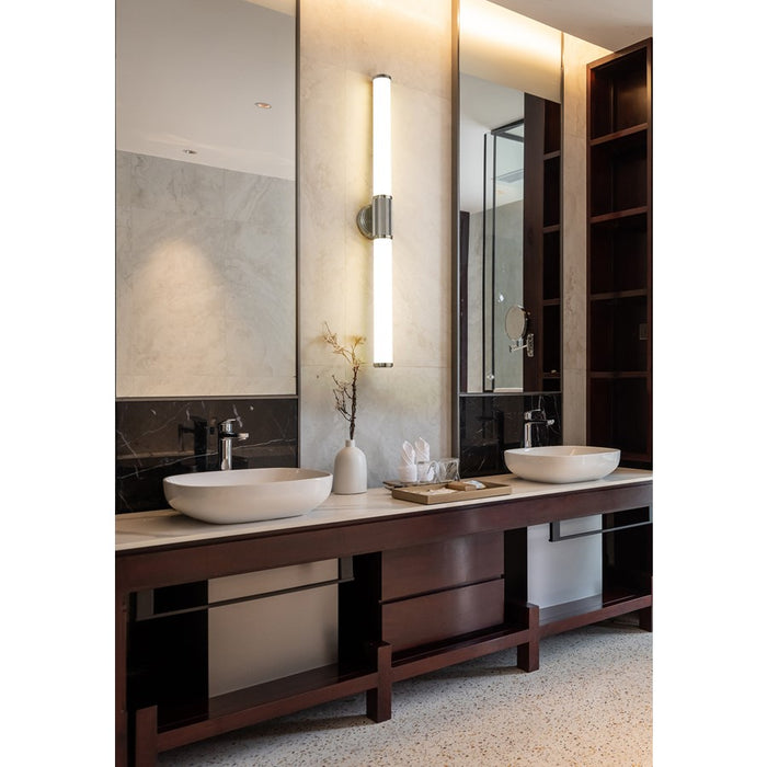 Z-Lite Solange 1 Light 4" LED Vanity 40W, Nickel/Opal White