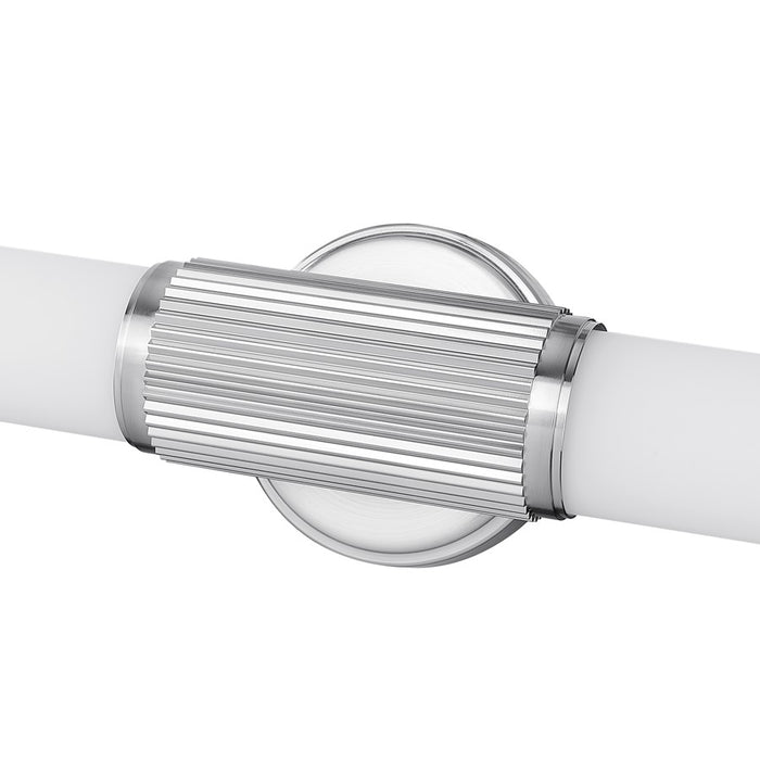 Z-Lite Solange 1Lt 4" LED Vanity/40W, Nickel/Opal White