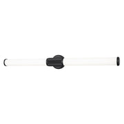 Z-Lite Solange 1Lt 4" LED Vanity/40W, Matte Black/Opal White - 1021-40W-MB-LED