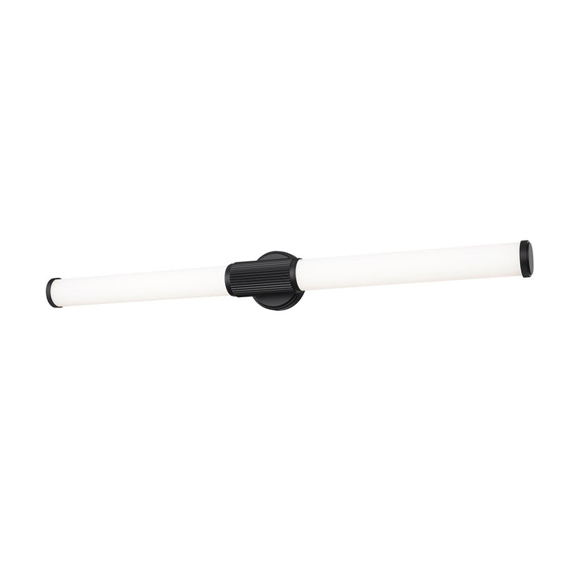 Z-Lite Solange 1 Light 4" LED Vanity 40W, Matte Black/Opal White