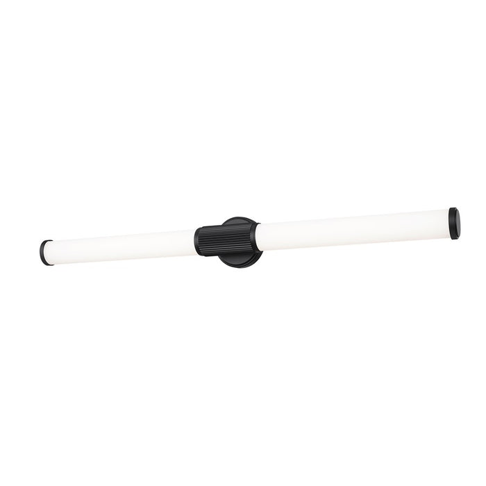 Z-Lite Solange 1 Light 4" LED Vanity 40W, Matte Black/Opal White