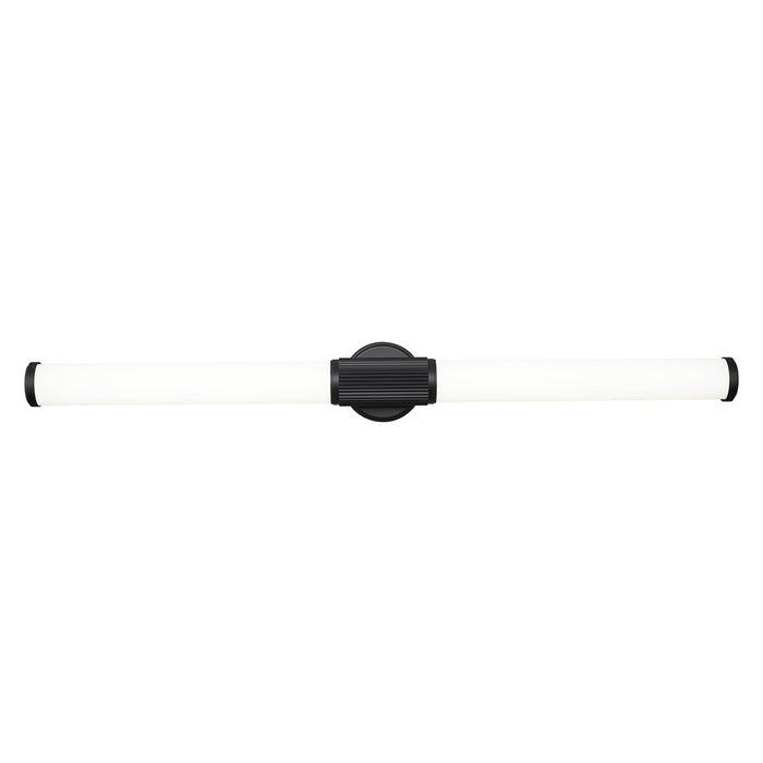 Z-Lite Solange 1 Light 4" LED Vanity 40W, Matte Black/Opal White