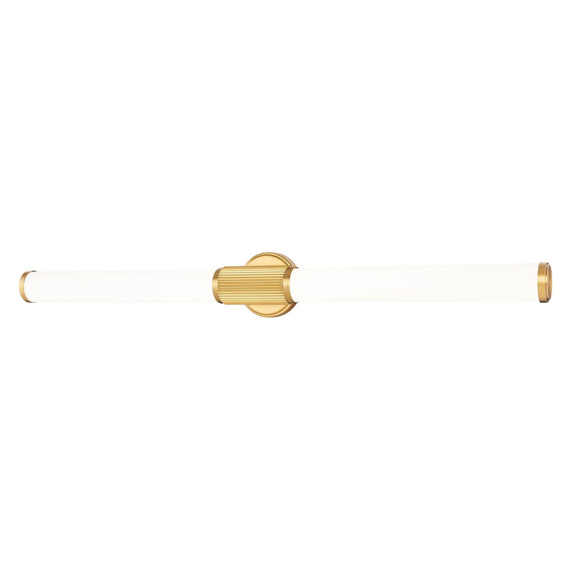 Z-Lite Solange 1 Light 4" LED Vanity/40W, Modern Gold/Opal White - 1021-40W-MGLD-LED