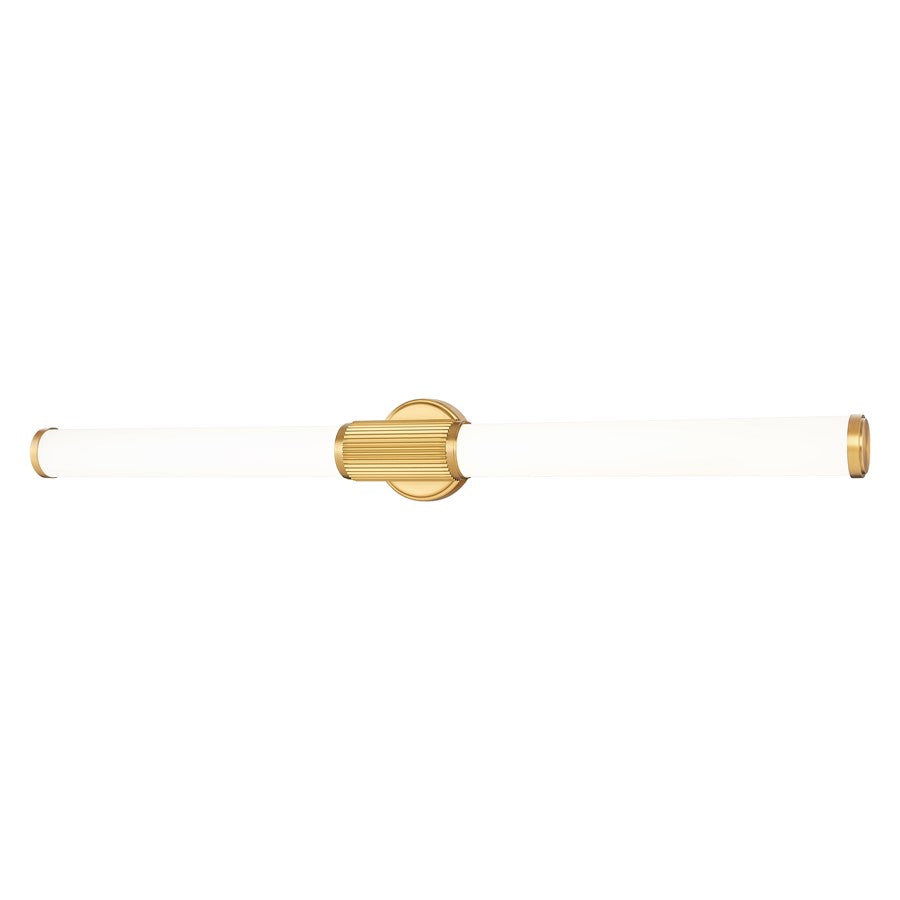 Z-Lite Solange 1Lt 4" LED Vanity/40W, Modern Gold/Opal White - 1021-40W-MGLD-LED