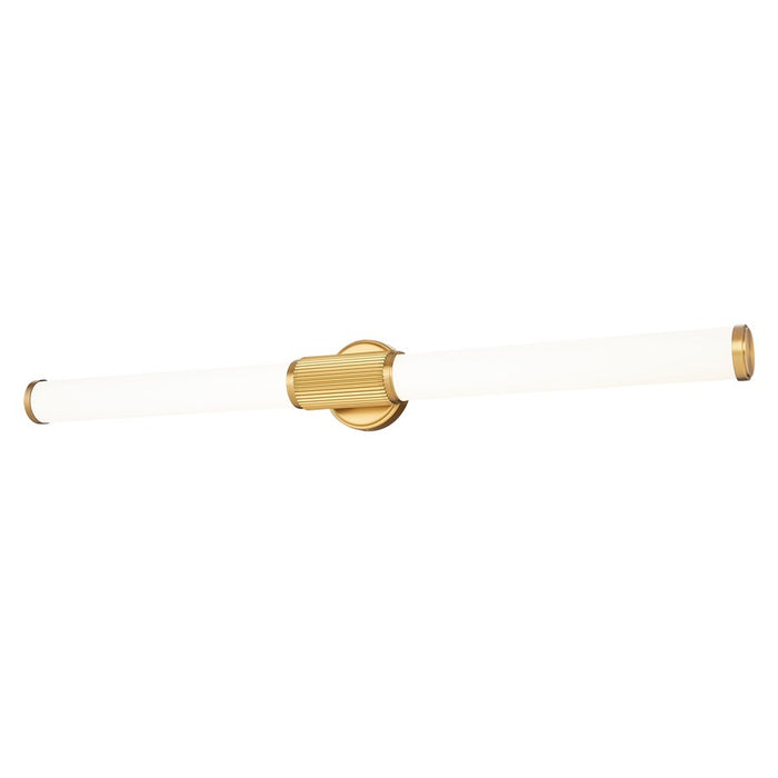 Z-Lite Solange 1Lt 4" LED Vanity/40W, Modern Gold/Opal White
