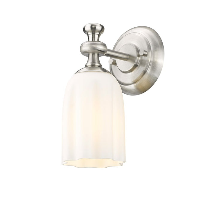 Z-Lite Orion 1 Light 4.75" Wall Sconce, Brushed Nickel/Opal Etched