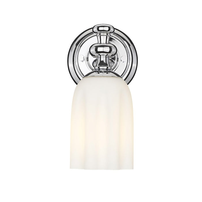 Z-Lite Orion 1 Light 4.75" Wall Sconce, Chrome/Opal Etched