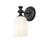 Z-Lite Orion 1 Light 4.75" Wall Sconce, Matte Black/Opal Etched