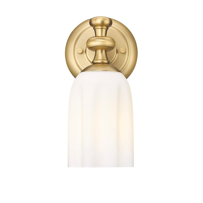 Z-Lite Orion 1 Light 4.75" Wall Sconce, Modern Gold/Opal Etched