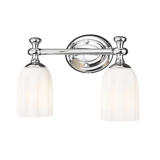 Z-Lite Orion 2 Light 13.75" Vanity, Chrome/Opal Etched - 1102-2V-CH