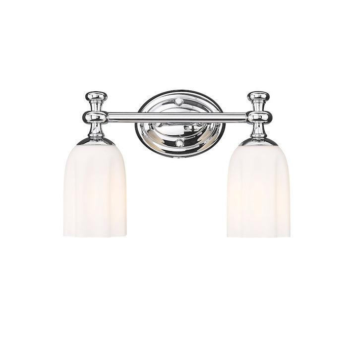 Z-Lite Orion 2 Light 13.75" Vanity, Chrome/Opal Etched