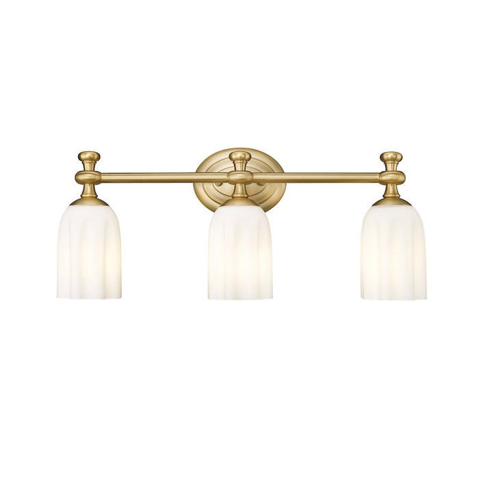 Z-Lite Orion 3 Light 22" Vanity, Modern Gold/Opal Etched