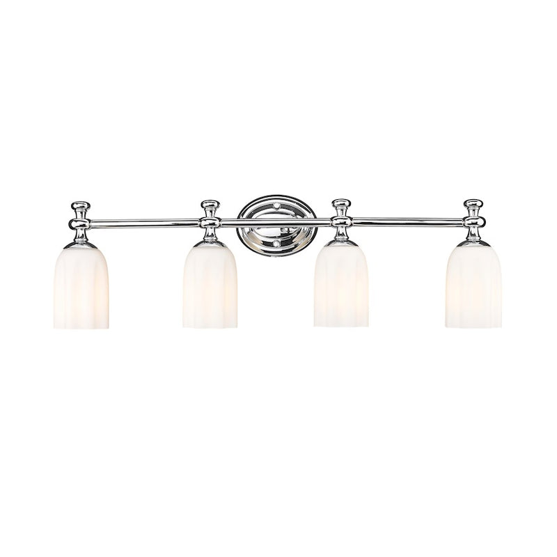 Z-Lite Orion 4 Light 31.25" Vanity, Chrome/Opal Etched
