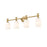 Z-Lite Orion 4 Light 31.25" Vanity, Modern Gold/Opal Etched