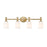 Z-Lite Orion 4 Light 31.25" Vanity, Modern Gold/Opal Etched