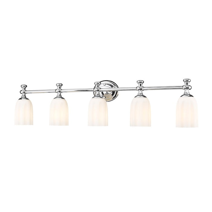 Z-Lite Orion 5 Light 40.25" Vanity, Chrome/Opal Etched - 1102-5V-CH