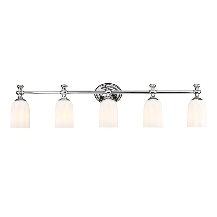 Z-Lite Orion 5 Light 40.25" Vanity, Chrome/Opal Etched