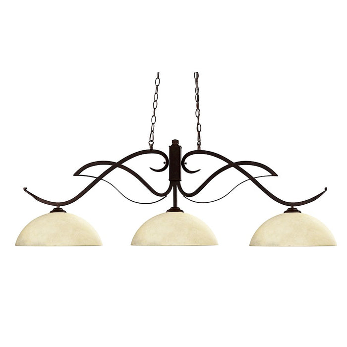 Z-Lite Phoenix 3 Light Island/Billiard Light, Bronze, Golden Mottle - 126BRZ-DGM14