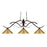 Z-Lite Phoenix 3 Light Island/Billiard Light, Bronze, Satin Gold - 126BRZ-MSG