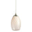 Z-Lite Jazz 1 Light Mini Pendant, Brushed Nickel, White - 131W-BN