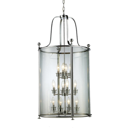 Z-Lite Wyndham 12 Light Pendant, Chrome, Clear - 134-12