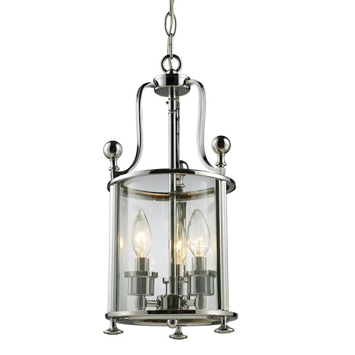 Z-Lite Wyndham 3 Light Pendant, Chrome, Clear - 134-3