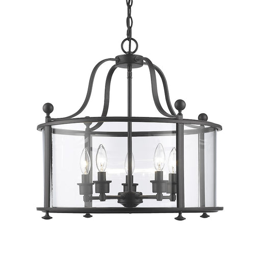 Z-Lite Wyndham 5 Light Pendant, Bronze, Clear - 135-5